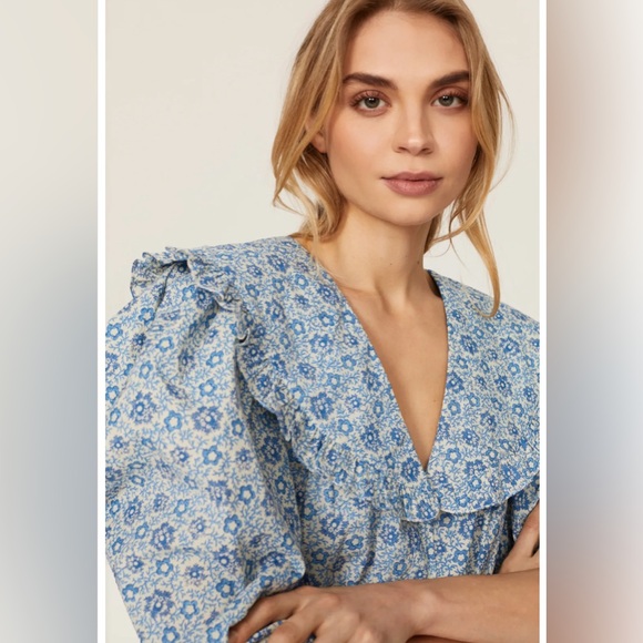SEA New York Ida ruffle top - Picture 1 of 6